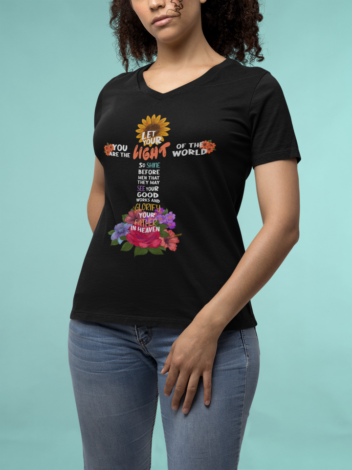V-neck Light Cross